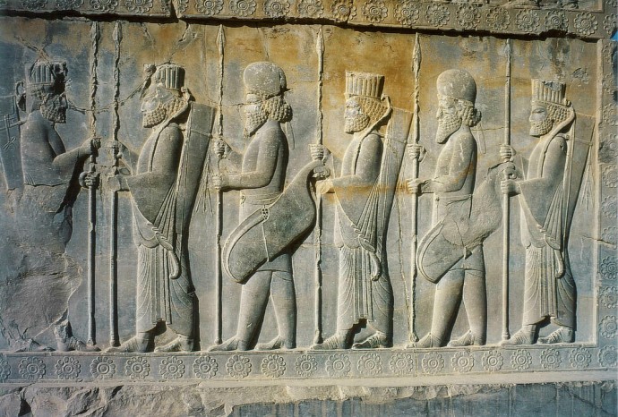 Wandrelief aus Persepolis (Foto: E. Hellen)